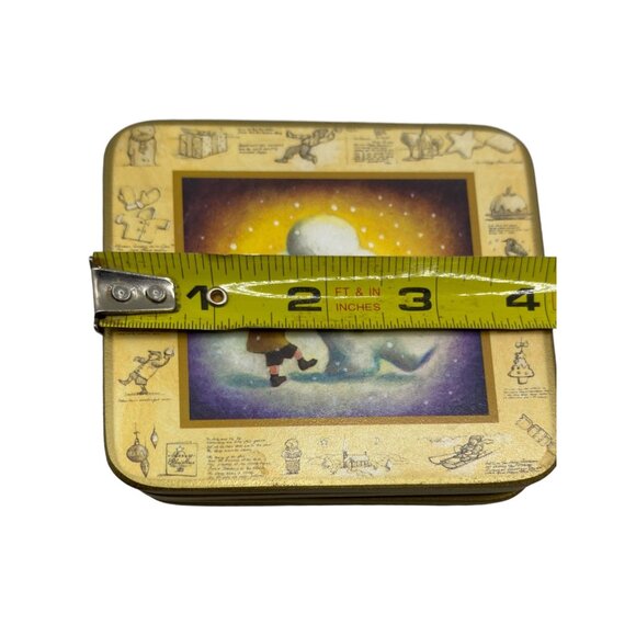 Christmas Style Coasters Set Of 6 - Cork backing Holiday Winter Tree Snowman - Picture 10 of 12